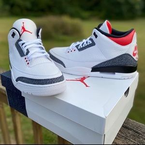 Jordan 3 retro fire red denim